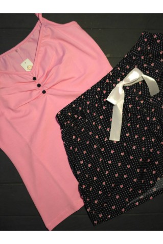 Пижама с шортами из хлопка 0818